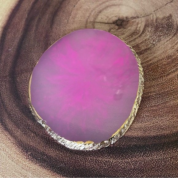 Sliced agate style coasters (set of 2) - Picture 2 of 4